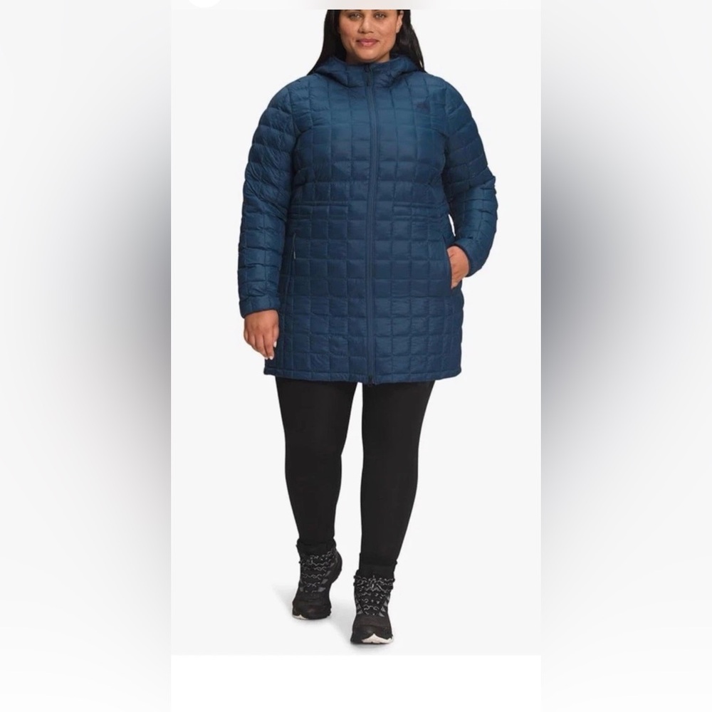 THE NORTH FACE THERMOBALL ECO PARKA Women’s  3X Blue New with tags Vegan